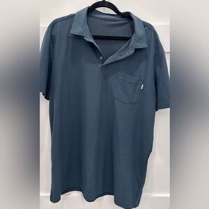 Vuori Dark Blue Polo Shirt